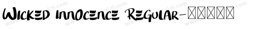 Wicked Innocence Regular字体转换